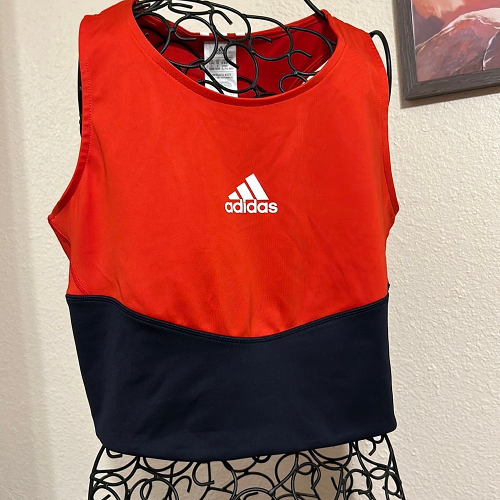 Adidas RED WHITE & BLUE Sports Bra XL